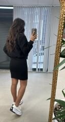 Art. Buklet Bomber Siyah Mont