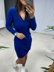 My Saks Anvelop Detaylı Kalem Elbise