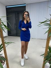 My Saks Anvelop Detaylı Kalem Elbise