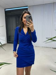 My Saks Anvelop Detaylı Kalem Elbise