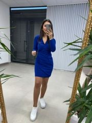 My Saks Anvelop Detaylı Kalem Elbise