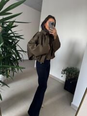 Dm 5006 Haki Süet Mont