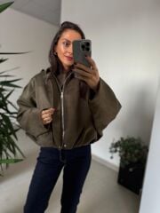 Dm 5006 Haki Süet Mont