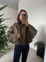 Dm 5006 Haki Süet Mont