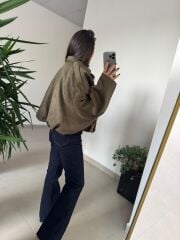 Dm 5006 Haki Süet Mont