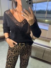 Wo Kahve Leopar Pantolon