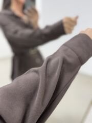 Ms 79377 Kahve Oversize Gömlek