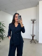 Art 4011 Laci Bel Kuşaklı Ceket Takım