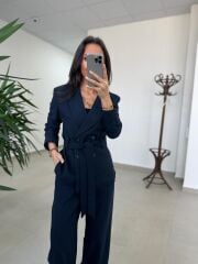 Art 4011 Laci Bel Kuşaklı Ceket Takım