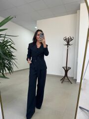 Art 4011 Laci Bel Kuşaklı Ceket Takım