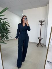 Art 4011 Laci Bel Kuşaklı Ceket Takım