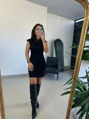 Sg Jacquard Black Dress