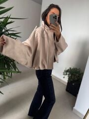 Dm 5006 Taş Süet Mont