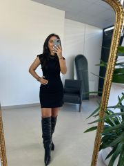 Sg Jacquard Black Dress