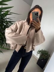 Dm 5006 Taş Süet Mont