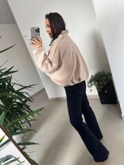 Dm 5006 Taş Süet Mont