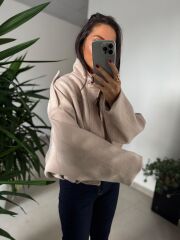 Dm 5006 Taş Süet Mont