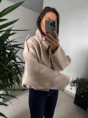 Dm 5006 Taş Süet Mont