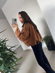 Dm 5006 Kahve Süet Mont