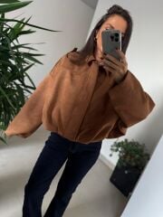 Dm 5006 Kahve Süet Mont