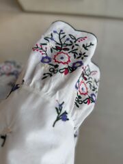 Bb 28950 Ekru Nakışlı Elbise