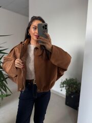 Dm 5006 Kahve Süet Mont