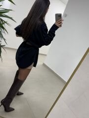 Ms 79377 Siyah Oversize Gömlek