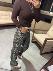 Zr Eskitme Leopar Pantolon