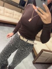 Zr Eskitme Leopar Pantolon