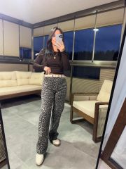 Zr Eskitme Leopar Pantolon