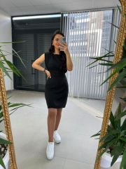 Ms Körüklü Siyah Elbise M