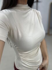 İv 26283 Yarım Balıkçı Yaka Taş Tişört