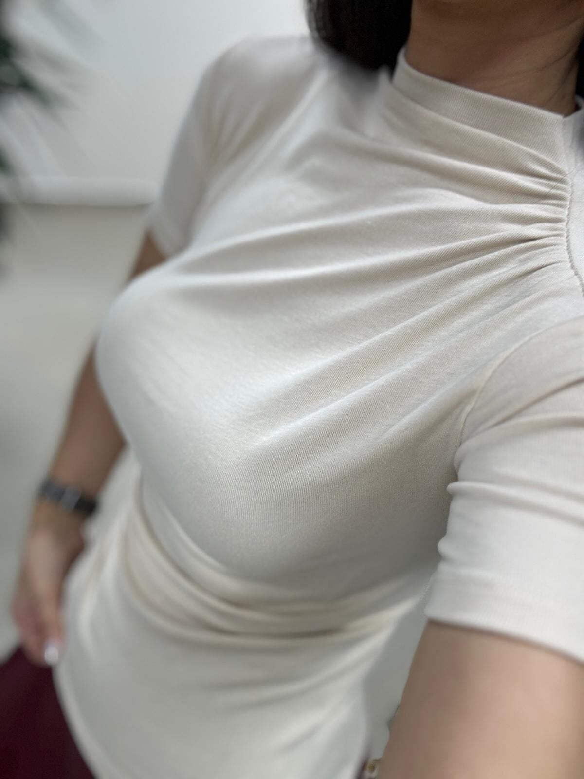 İv 26283 Yarım Balıkçı Yaka Taş Tişört