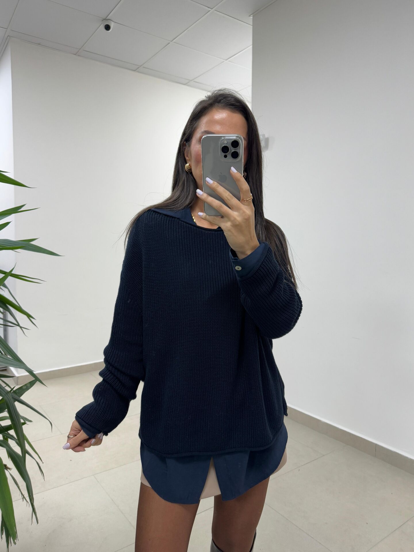 Dv 10804 Kayık Yaka Laci Basic Triko