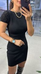 Kol Örgü Çelik Triko Elbise