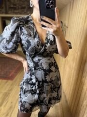 Opportunity product anthracite wrap dress