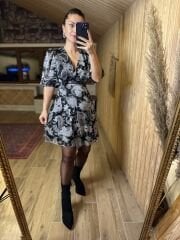Opportunity product anthracite wrap dress