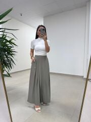 Fp 51204 Astro Bel Lastikli Tensel Haki Pantolon