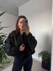 Dm 5006 Siyah Süet Mont