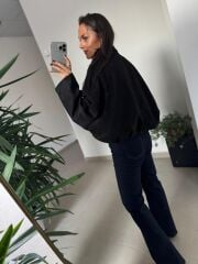 Dm 5006 Siyah Süet Mont