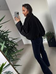 Dm 5006 Siyah Süet Mont