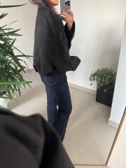 Dm 5006 Siyah Süet Mont