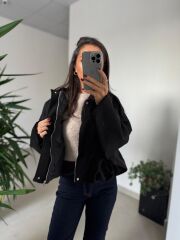 Dm 5006 Siyah Süet Mont