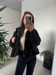 Dm 5006 Siyah Süet Mont