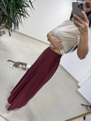 Fp 51204 Astro Bel Lastikli Tensel Bordo Pantolon