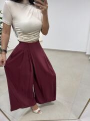 Fp 51204 Astro Bel Lastikli Tensel Bordo Pantolon