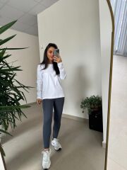 Massi Beyaz Uzun Kollu Tişört