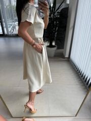 My 3760 Taş Midi Bluzlu Elbise