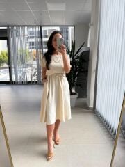 My 3760 Taş Midi Bluzlu Elbise