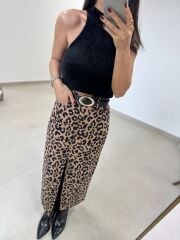 Po 2853 Halter Yaka Yumoş Siyah Bluz